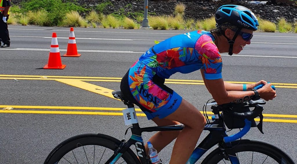 Athletin beim Ironman auf Hawaii Triathlon Disziplin Laufen